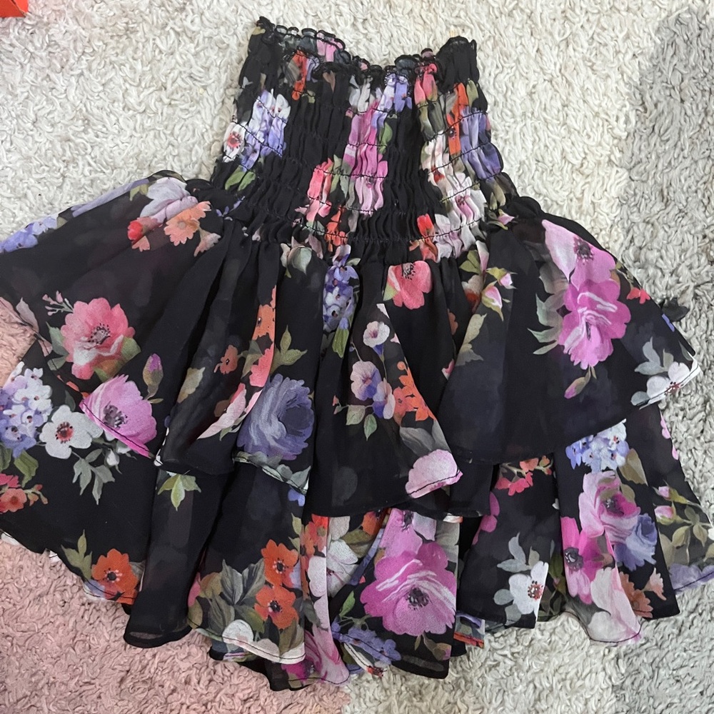 Floral Tiered Skirt